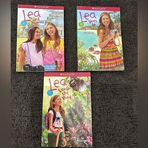 American Girl Doll Lea Book Set (never read - like new condition). Set of 3